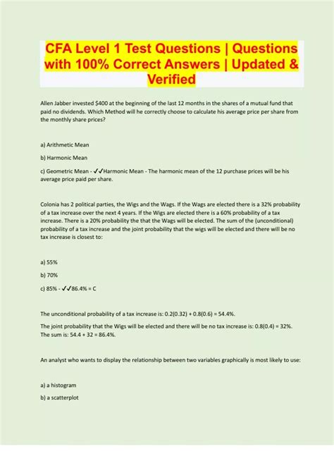 cfa level 1 exam date 2018|SAMPLE LEVEL I MULTIPLE CHOICE QUESTIONS .